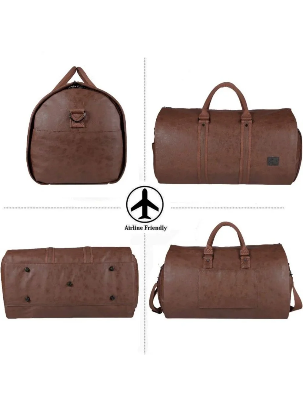 Convertible Travel Garment Bag & Duffel - 2-in-1 Carry-On for Business & Leisure